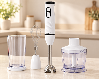 MONSGA By erabros Electric Hand Immersion Blender Mixer, 4 in 1 Hand Mixer.