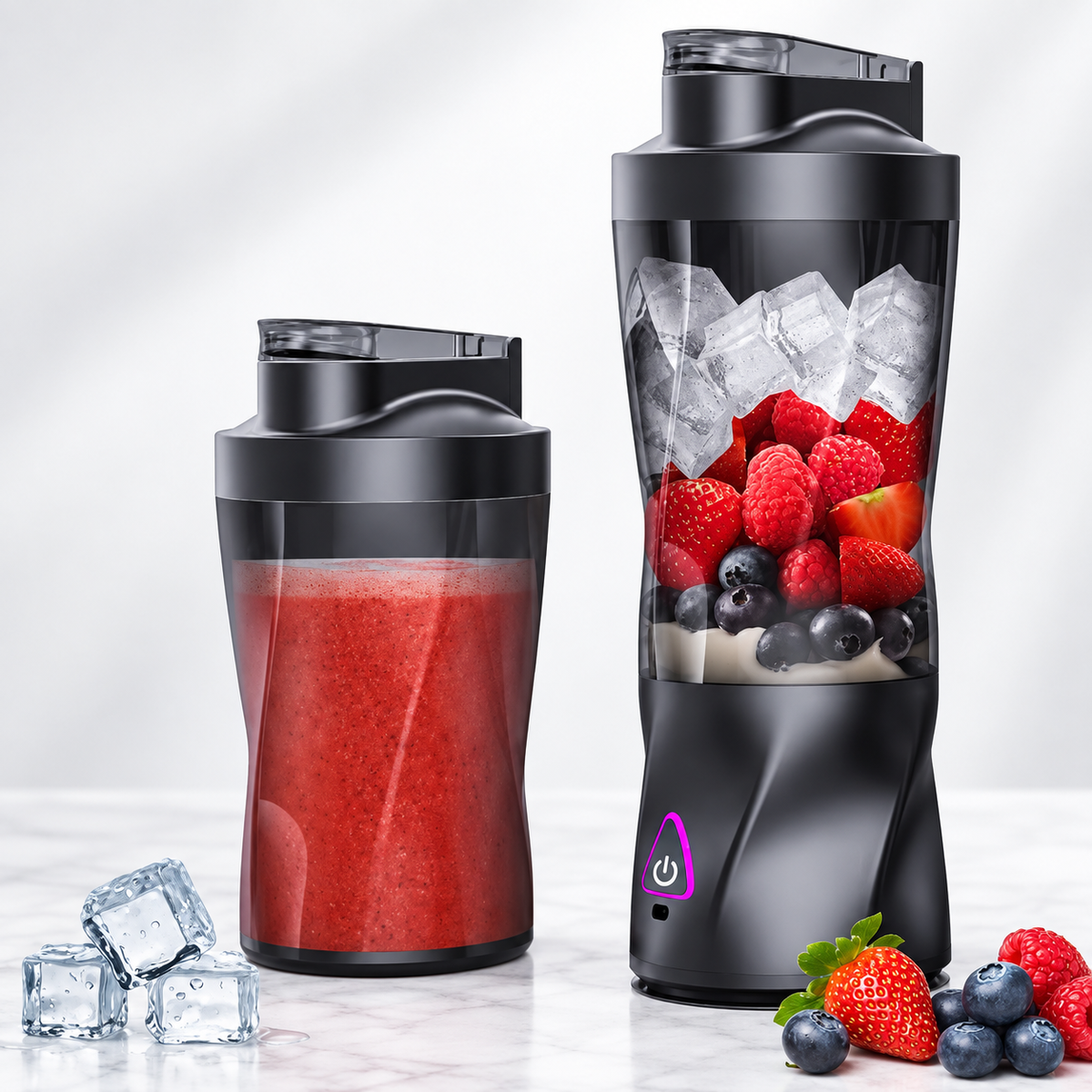 Electric Portable Juicer Fresh Fruit Mixer 700ML Multifunctional USB Rechargeable