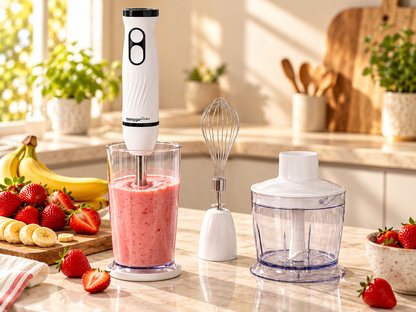 MONSGA By erabros Electric Hand Immersion Blender Mixer, 4 in 1 Hand Mixer.