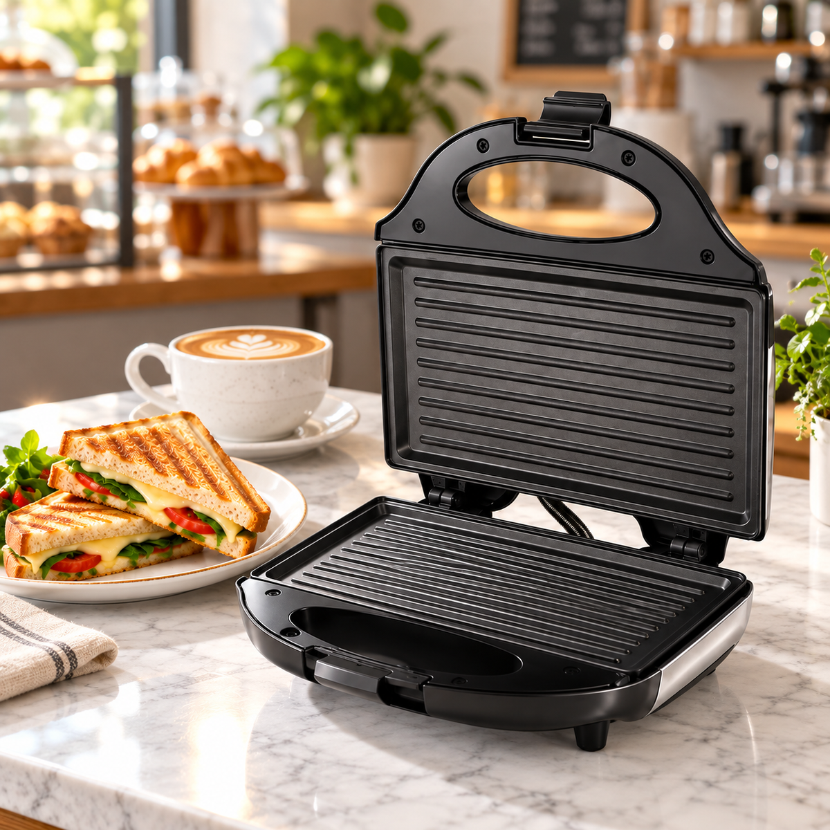 Electric Sandwich Waffle Maker Cooking Kitchen Appliances Multifunction Breakfast Waffles Machine Non-stick Iron Pan