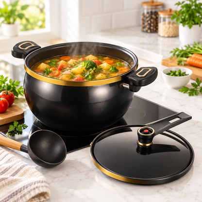 Micro Pressure Cooker, 7L Large Capacity, 26cm, Suitable for Home Use, Multi-Functional Non-Stick pot