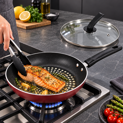 26cm Cast Iron Omelette Pan Multi Functional Non-Stick Frying Pans Easy To Clean Gas Stove