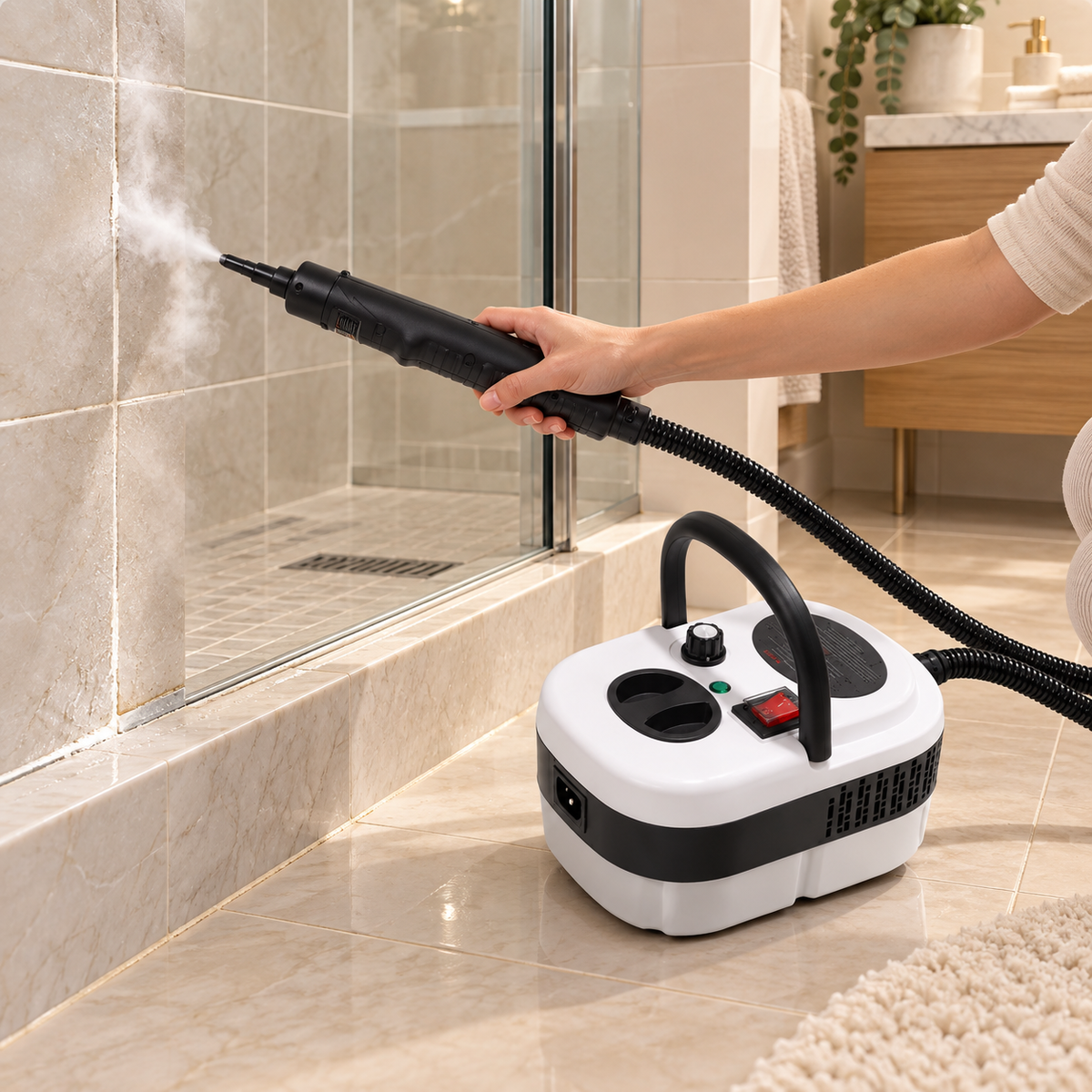 2500W High Temperature Steam Cleaner 110V Portable Handheld Steam Cleaning Machine With Multiple Accessories US Plug