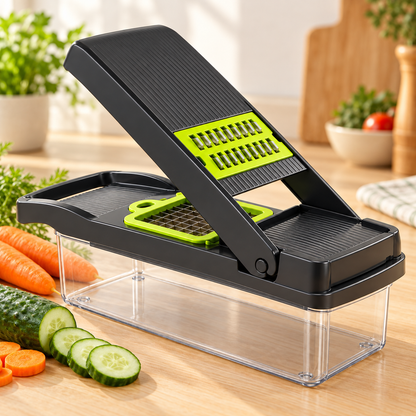 New 5-in-1 Food Chopper Suitable for Handheld Slicers, Dicers, Graters Multifunctional Vegetable