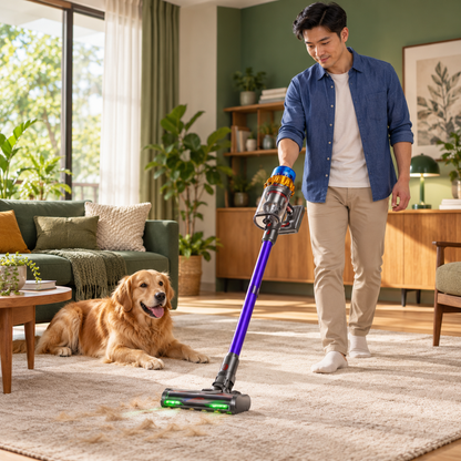 VAKERR X15 Pro 750W Cordless Vacuum Cleaner 75KPA Strong Suction for Pet Hair and Carpet 80M