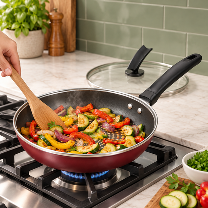 26cm Cast Iron Omelette Pan Multi Functional Non-Stick Frying Pans Easy To Clean Gas Stove