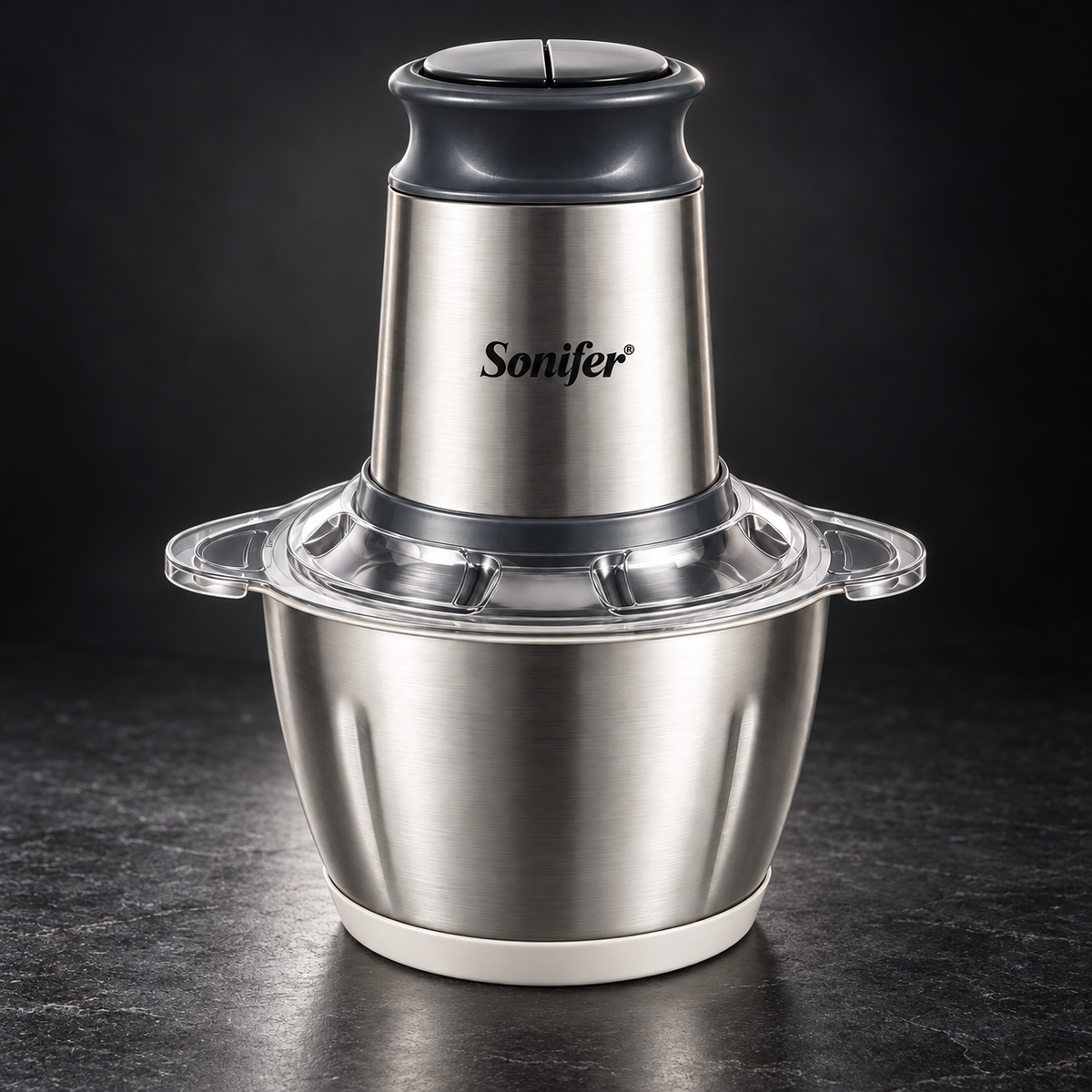 2 Speeds Electric Chopper Meat Grinder Stainless Steel Mincer Food Processor Kitchen Slicer