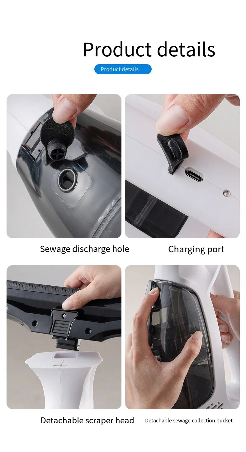 Multifunctional Electric Cordless Window Cleaner Portable Glass Cleaner Tools