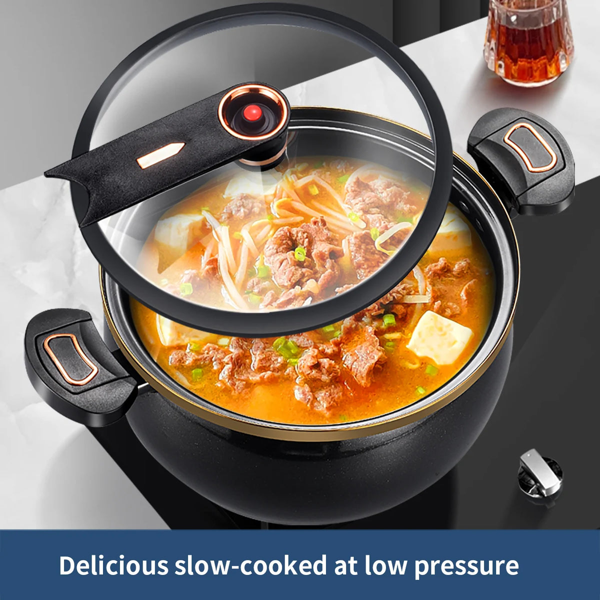Micro Pressure Cooker, 7L Large Capacity, 26cm, Suitable for Home Use, Multi-Functional Non-Stick pot