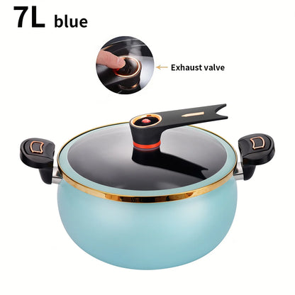 Micro Pressure Cooker, 7L Large Capacity, 26cm, Suitable for Home Use, Multi-Functional Non-Stick pot