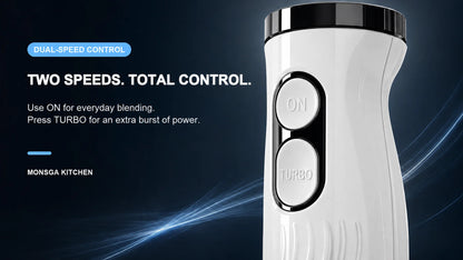 MONSGA By erabros Electric Hand Immersion Blender Mixer, 4 in 1 Hand Mixer.