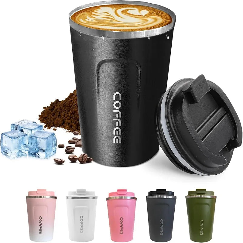  Stainless Steel Coffee Mug Travel Double Leak Proof Car Thermos Cup