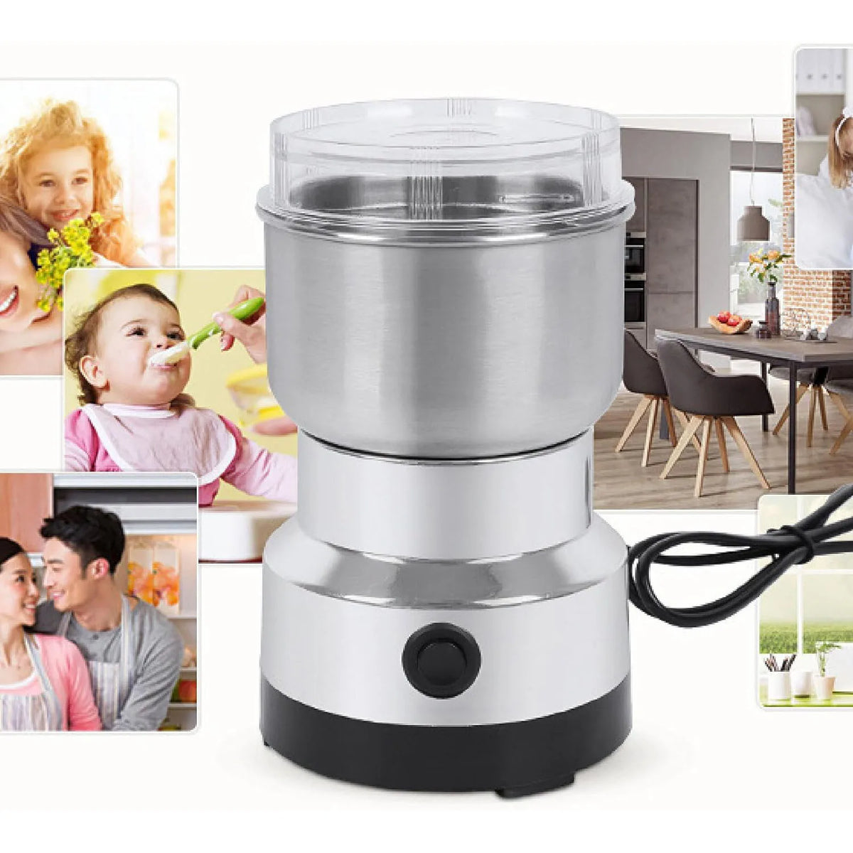 Kitchen Multifunctional 4 Blade Grain Grinder Coffee