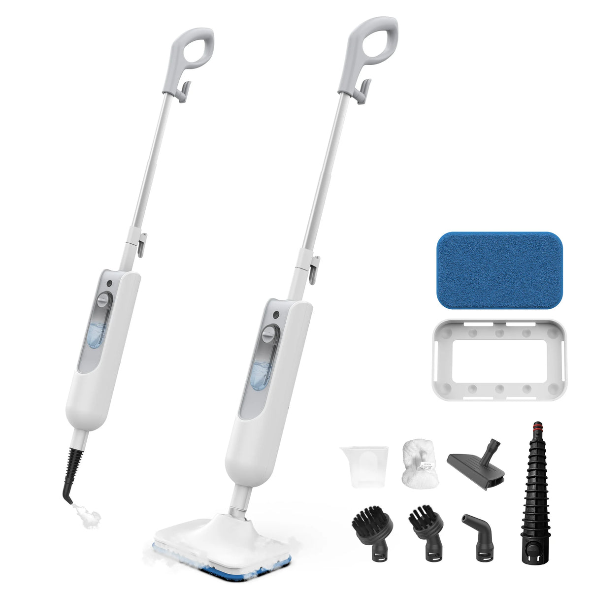 INSE Powerful Steam Mop High Temperature 6 in 1 Scrubbing Steam Cleaner Detachable Floor Steam Mop