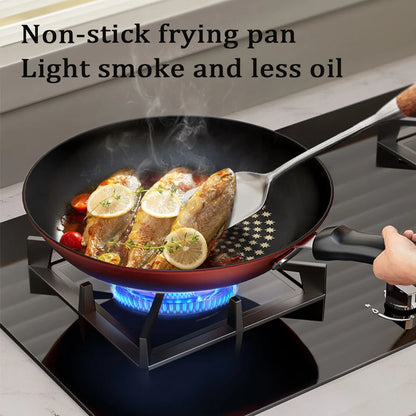 26cm Cast Iron Omelette Pan Multi Functional Non-Stick Frying Pans Easy To Clean Gas Stove