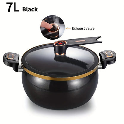Micro Pressure Cooker, 7L Large Capacity, 26cm, Suitable for Home Use, Multi-Functional Non-Stick pot