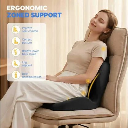 Ergonomic Coccyx Seat Pad Memory Foam Cushion Sciatica Pain Relief Posture Correction Mat for Home Office