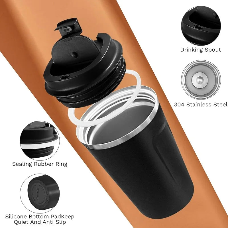  Stainless Steel Coffee Mug Travel Double Leak Proof Car Thermos Cup