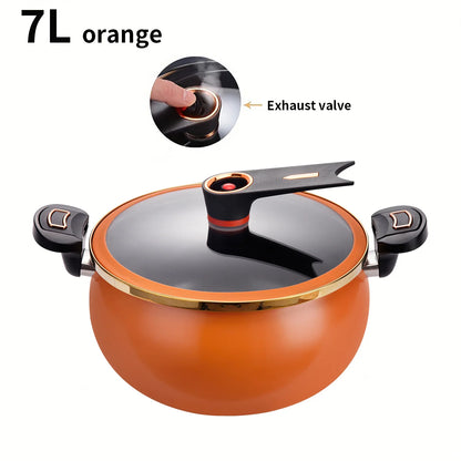 Micro Pressure Cooker, 7L Large Capacity, 26cm, Suitable for Home Use, Multi-Functional Non-Stick pot