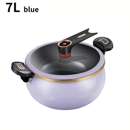 Micro Pressure Cooker, 7L Large Capacity, 26cm, Suitable for Home Use, Multi-Functional Non-Stick pot