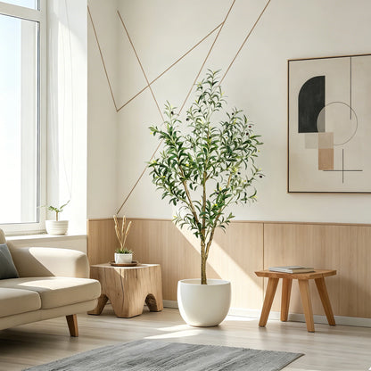 5/6/7/8 Olive Trees Artificial Indoor Faux Olive Tree