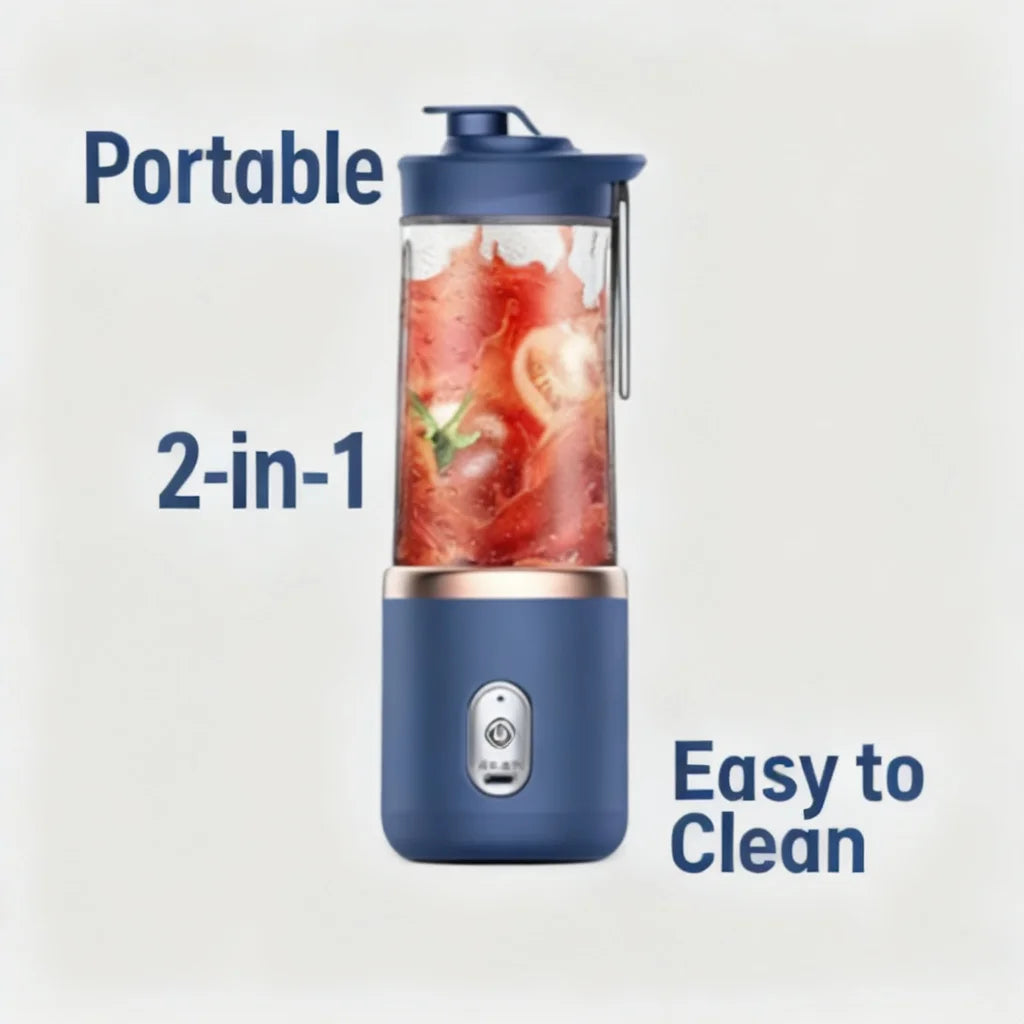 Portable Blender USB Rechargeable Electric Blender Cup for Smoothies and Shakes Travel Office Work