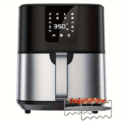 KitCook Large Air Fryer, 1500W 7QT AirFryer Cooker, Adjustable.