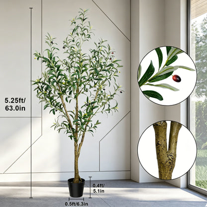 5/6/7/8 Olive Trees Artificial Indoor Faux Olive Tree