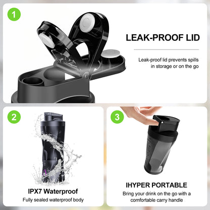 Electric Portable Juicer Fresh Fruit Mixer 700ML Multifunctional USB Rechargeable