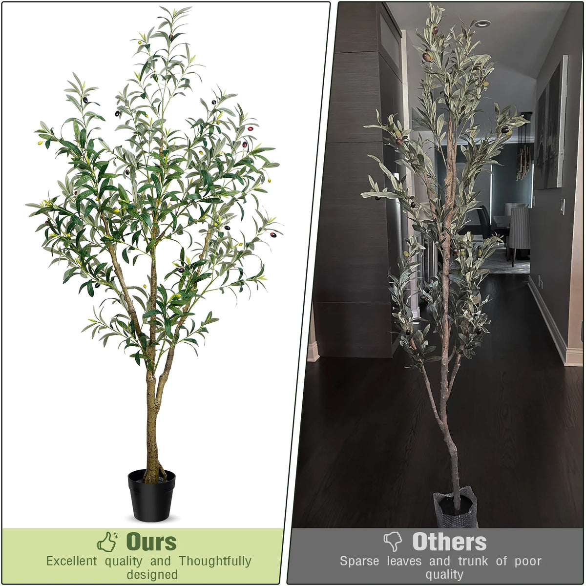 5/6/7/8 Olive Trees Artificial Indoor Faux Olive Tree