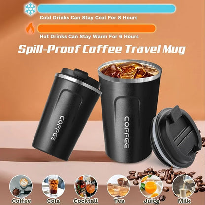  Stainless Steel Coffee Mug Travel Double Leak Proof Car Thermos Cup
