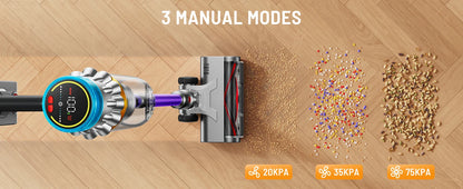 VAKERR X15 Pro 750W Cordless Vacuum Cleaner 75KPA Strong Suction for Pet Hair and Carpet 80M
