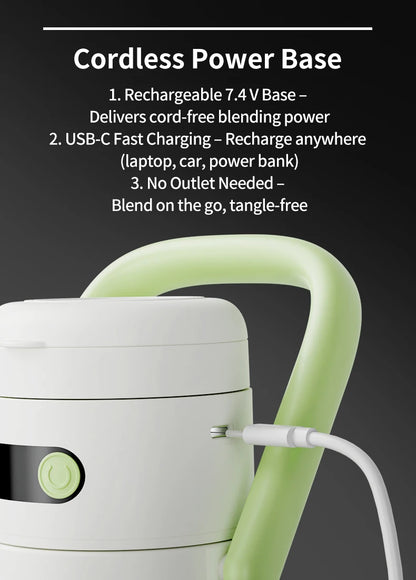 Holidays and Birthdays Blender for Shakes & Smoothies! ZHENMI BPA-Free Cordless Blender, 33oz,