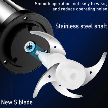 2 Speeds Electric Chopper Meat Grinder Stainless Steel Mincer Food Processor Kitchen Slicer