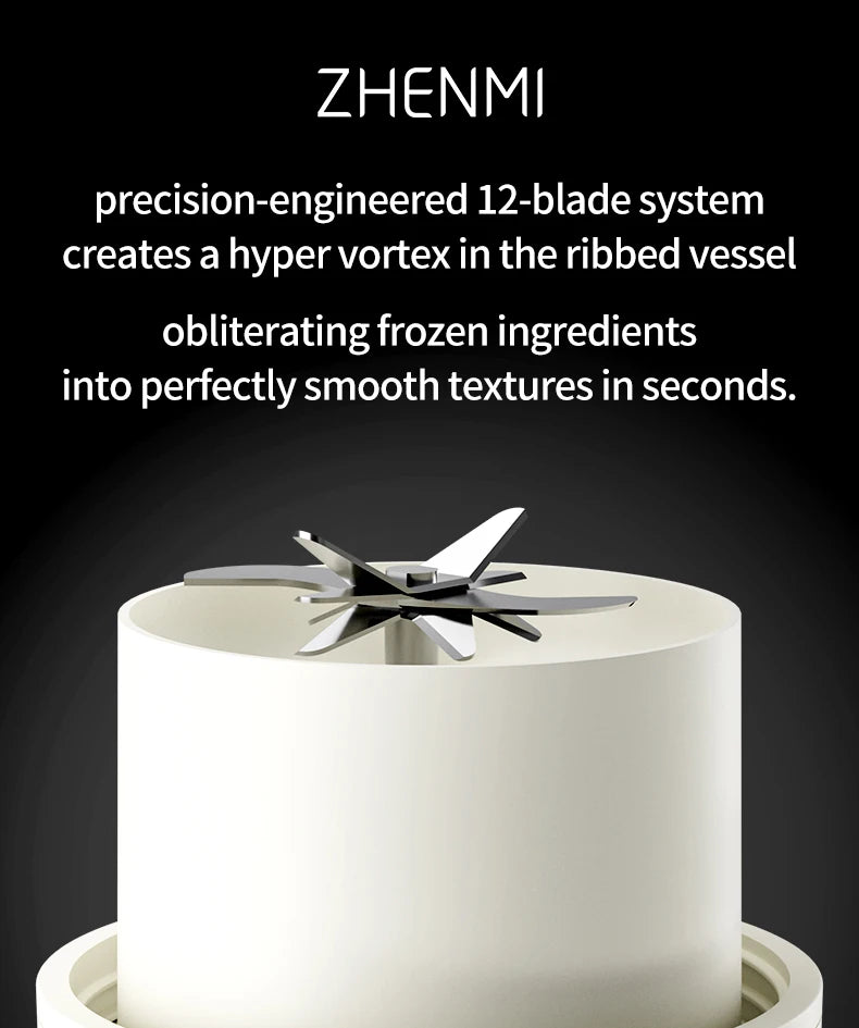 Holidays and Birthdays Blender for Shakes & Smoothies! ZHENMI BPA-Free Cordless Blender, 33oz,