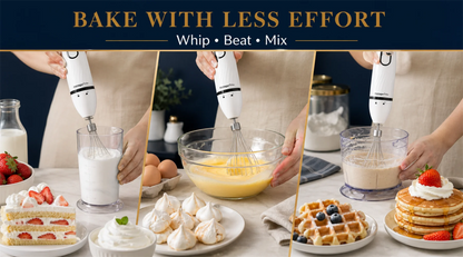 MONSGA By erabros Electric Hand Immersion Blender Mixer, 4 in 1 Hand Mixer.