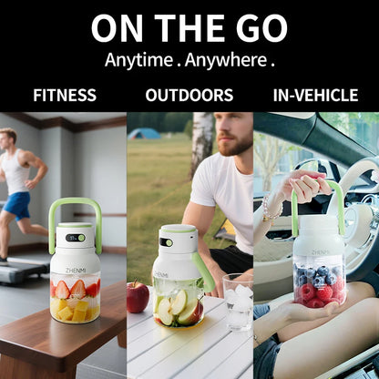 Holidays and Birthdays Blender for Shakes & Smoothies! ZHENMI BPA-Free Cordless Blender, 33oz,