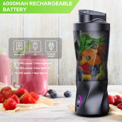 Electric Portable Juicer Fresh Fruit Mixer 700ML Multifunctional USB Rechargeable