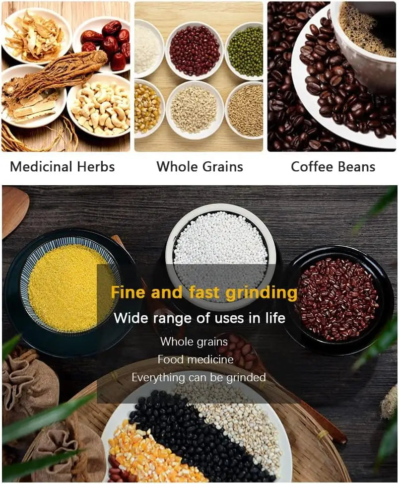 Kitchen Multifunctional 4 Blade Grain Grinder Coffee