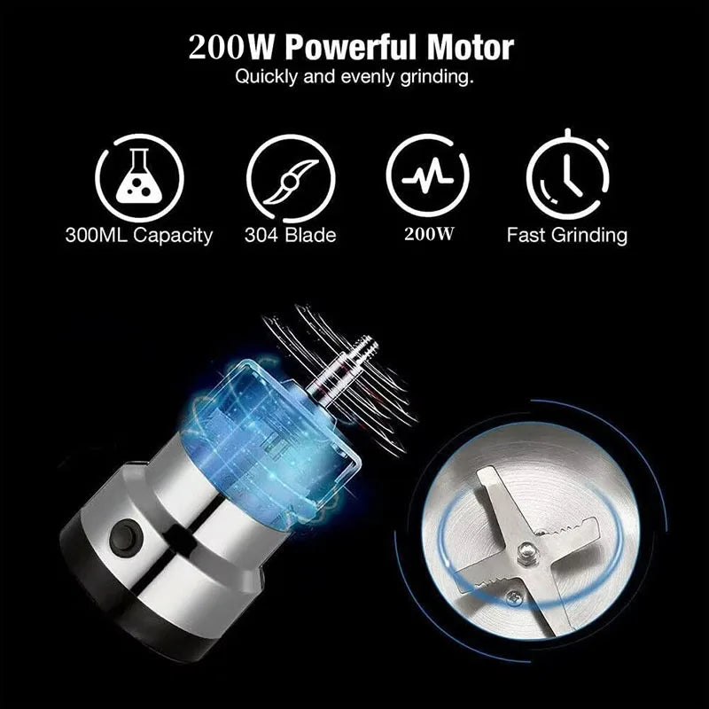 Kitchen Multifunctional 4 Blade Grain Grinder Coffee