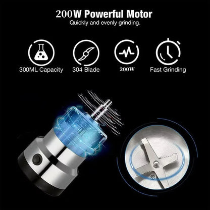Kitchen Multifunctional 4 Blade Grain Grinder Coffee