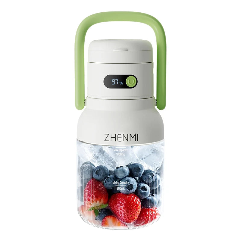 Holidays and Birthdays Blender for Shakes & Smoothies! ZHENMI BPA-Free Cordless Blender, 33oz,