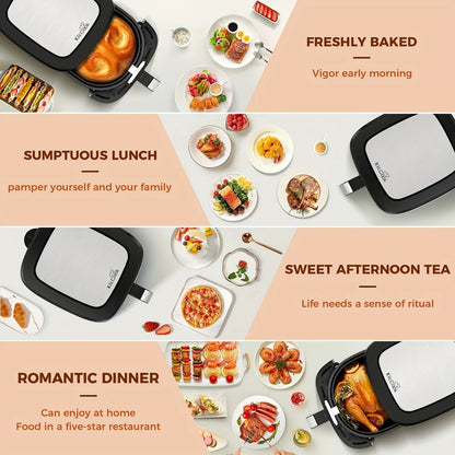KitCook Large Air Fryer, 1500W 7QT AirFryer Cooker, Adjustable.