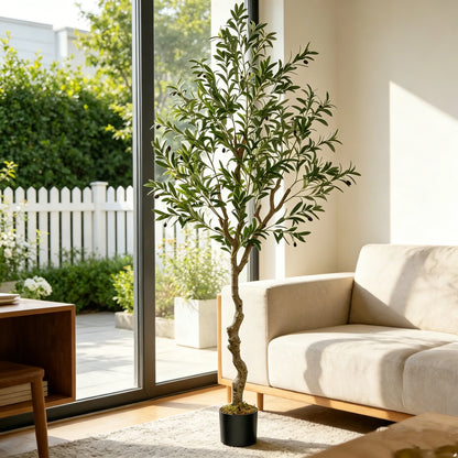 5/6/7/8 Olive Trees Artificial Indoor Faux Olive Tree