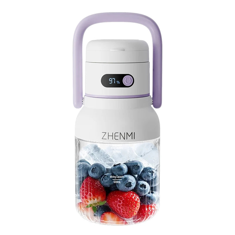 Holidays and Birthdays Blender for Shakes & Smoothies! ZHENMI BPA-Free Cordless Blender, 33oz,