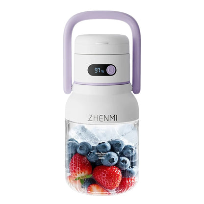 Holidays and Birthdays Blender for Shakes & Smoothies! ZHENMI BPA-Free Cordless Blender, 33oz,