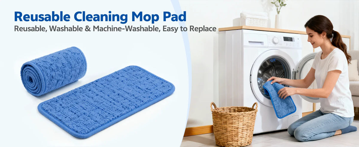 INSE Powerful Steam Mop High Temperature 6 in 1 Scrubbing Steam Cleaner Detachable Floor Steam Mop