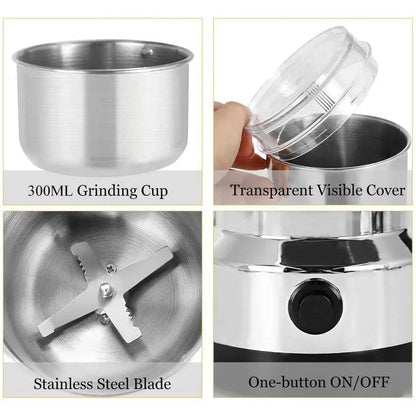 Kitchen Multifunctional 4 Blade Grain Grinder Coffee