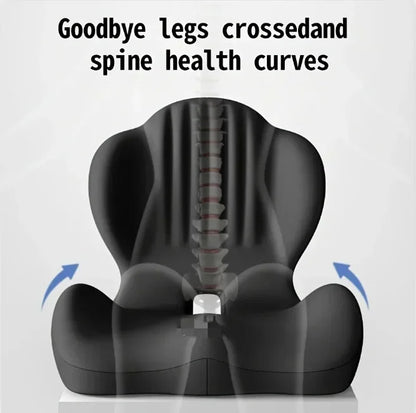 Ergonomic Coccyx Seat Pad Memory Foam Cushion Sciatica Pain Relief Posture Correction Mat for Home Office