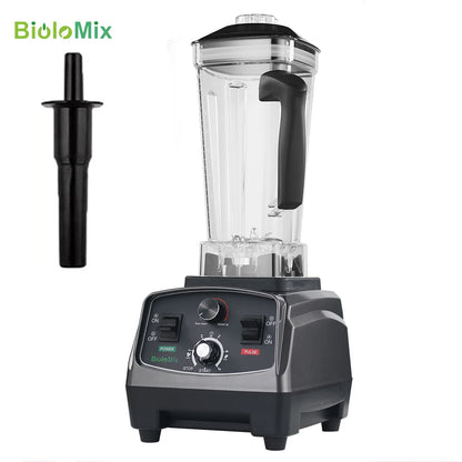 BioloMix 3HP 2200W Heavy Duty Grade Timer Blender Mixe Ice Smoothies BPA Free 2L Jar